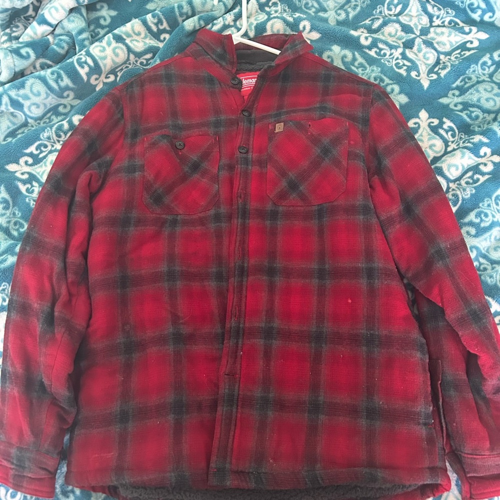 Coleman Red and Black Plaid Jacket